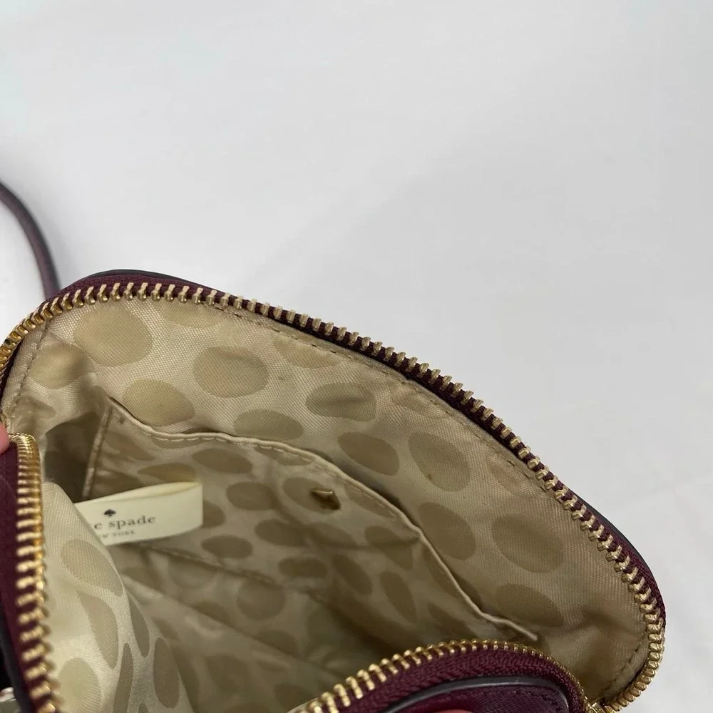Kate Spade Leather Mini Purse Burgundy Cedar Street Crossbody Fall Quiet Luxury
